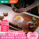 雙槍烏檀木搟面板切菜板實(shí)木家用面板揉面和面案板大號70*45*2cm