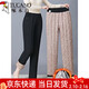 啄木鳥(niǎo)女士棉褲松緊腰中老年媽媽褲子加絨加厚外穿冬季保暖褲子蠶絲棉褲 黑色 3XL 31/(建議120-130斤)