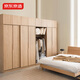 京東京造云棲臥室衣柜 現代簡(jiǎn)約環(huán)保ENF級家用家具 四門(mén)+頂柜推拉門(mén)原木色