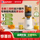 藍寶（BLAUPUNKT）榨汁機 原汁機渣汁分離 果汁機 果蔬榨汁機家用鮮榨機全自動(dòng)料理機榨汁桶冰淇淋機 白