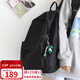 viney背包女雙肩包男書(shū)包初中高中大學(xué)生旅行包小學(xué)生三到六年級電腦包時(shí)尚大容量簡(jiǎn)約輕便休閑旅游戶(hù)外出游韓版運動(dòng)黑色+恐龍掛件