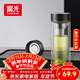 富光玻璃杯泡茶杯子水杯高硼硅雙層男士茶水分離容量商務(wù)茶水分離水杯