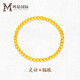 鳴鉆國際18k黃金爆閃貓眼珠手串女a(chǎn)u750時(shí)尚感通勤百搭手鏈生日禮物送女友