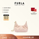 芙拉（FURLA）【新年禮物】DELIA羊皮迷你女士鏈條斜挎包手提包手拿包云朵包 臟粉色 MINI