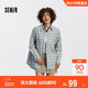 森馬（Semir）[商場(chǎng)同款]長(cháng)袖襯衫女中長(cháng)款格子2025秋寬松落肩襯衣101525105003