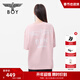 BOY LONDON【滿(mǎn)天星】春夏男女同款短袖漸變燙鉆印花時(shí)尚T恤N01107 粉色 L