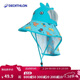 迪卡儂（DECATHLON）兒童帽子薄款防曬春夏戶(hù)外徒步遮陽(yáng)帽牛津藍L5~6歲-4547928