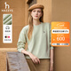 哈吉斯哈吉斯女裝 秋季女士【PHIZ系列】純棉休閑風(fēng)落肩衛衣女 淺綠色LG L (165/88A 40)