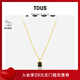TOUS【新年禮物】 桃絲熊項鏈女士銀鍍小熊黑瑪瑙石項鏈耳釘情侶禮物 項鏈115434542