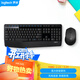羅技（Logitech）MK345無(wú)線(xiàn)辦公鍵鼠套裝 寬大掌托 舒適鍵入體驗 全尺寸 帶無(wú)線(xiàn)2.4G接收器 黑色