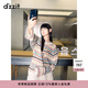 DZZIT地素長(cháng)袖針織衫冬季多巴胺彩色條紋寬松上衣女3J4E44629 彩色 XS