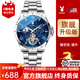 花花公子（PLAYBOY）品牌男士手表男機械表學(xué)生潮流全自動(dòng)鏤空夜光男表生日送禮物 銀鋼藍面/98%選擇旗艦升級版