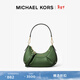 MICHAEL KORS邁克高仕 MK Enzo女士小號皮質(zhì)褶皺斜挎包 墨綠色 386 小號