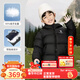 駱駝（CAMEL）【云感-Soft】?jì)和鸾q服加絨加厚戶(hù)外面包服外套男女童新年戰袍 幻影黑 130 【含絨量高達90%】
