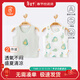 貝瑞加（Babyprints）寶寶背心2件裝嬰兒無(wú)袖上衣純棉A類(lèi)坎肩輕薄夏季衣服 綠73