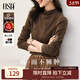 歐莎（OSA）半高領(lǐng)雙面德絨打底衫T恤女秋冬2025年新款保暖內搭上衣大碼 咖色A M