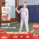 NIKE 耐克女童連帽加絨衛衣+長(cháng)褲2件套2025冬季花朵印花兒童保暖套裝