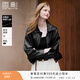 香影黑色皮衣外套女小個(gè)子2026春季新款高級感酷颯風(fēng)短款pu皮夾克 黑色 M 預售30天內發(fā)出