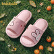 巴拉巴拉兒童亞麻拖鞋春秋男童室內家用耐磨女童卡通寶寶四季拖鞋中大童