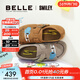 百麗（Belle）博主同款SMILEY聯(lián)名全麥吐司流浪版涂鴉勃肯女單鞋B2865CM5 棕色 37