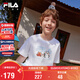 FILA【竹林多彩T】斐樂(lè )童裝兒童抗菌短袖T恤2025年夏季男女童上衣