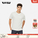 EVISU福神 男士海鷗和商標刺繡純棉基礎版短袖T恤男 白色 L