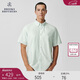 布克兄弟（BrooksBrothers）[易打理]男士夏新logo款短袖休閑襯衫-BB100223954P2