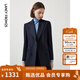 朗姿【Basic衣櫥】羊毛正裝氣質(zhì)西服女秋秋新款西裝外套設計感 暮色藏藍色4 L