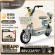 臺鈴電動(dòng)車(chē)電動(dòng)自行車(chē)48V22AH鉛酸新國標可上牌電瓶車(chē)電助力代步通勤 2025年新款上新 莫蘭迪綠-48V22AH鉛酸藍鯨動(dòng)力電池