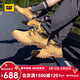 卡特（CAT）中幫大黃靴馬丁靴男鞋經(jīng)典款牛皮戶(hù)外透氣工裝靴子男Ealing2.0 黃色P110973 42