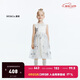 little MO&Co.童裝秋裝新款女童派對風(fēng)珠片繡無(wú)袖網(wǎng)紗連衣裙子