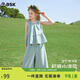 ASK JUNIOR童裝兒童套裝女童夏裝青少年無(wú)袖背心上衣直筒闊腿褲兩件綠色 150