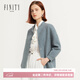 FINITY春裝含羊毛休閑氣質(zhì)短外套女減齡小眾百搭大衣女 花木蘭 2XL