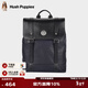 暇步士（Hush Puppies）男包雙肩包高檔商務(wù)男士大容量真皮背包電腦包時(shí)尚潮流通勤旅行包 午夜黑HA-1711861W-5720