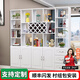 臻酷 隔斷柜 酒柜客廳一體靠墻玄關(guān)柜現代簡(jiǎn)約歐式門(mén)廳間廳柜家用屏風(fēng) 全白色 普通款 四門(mén)三抽200*200*30cm 包安裝