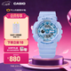 卡西歐（CASIO）BABY-G Y2K風(fēng) 系列手表 元氣少女 時(shí)尚運動(dòng)女士手表 學(xué)生手表 BA-110YK-2APR【夢(mèng)幻藍】