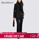 MeetMetro瑪依爾2025秋新款職業(yè)西裝套裝女氣質(zhì)通勤西服西褲兩件套 黑色【現貨】 XL