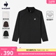 樂(lè )卡克（Le coq sportif）【網(wǎng)球】法國公雞秋冬男款拼接長(cháng)袖T恤 炫黑色 L