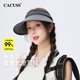 CACUSS防曬帽女夏季遮陽(yáng)帽大帽檐空頂帽戶(hù)外防紫外線(xiàn)發(fā)箍式帽子女 灰色