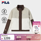 FILA 斐樂(lè )官方女士棉服2026春新款時(shí)尚休閑寬松拼色夾克保暖外套 深土色-BN M 165/84A/M