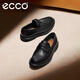 愛(ài)步（ECCO）樂(lè )福鞋男 舒適皮鞋商務(wù)鞋英倫一腳蹬皮鞋 都市倫敦525654 HL 黑色52565401001 41