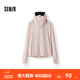森馬（Semir）防曬外套|夾克女夏黑膠帽檐面罩涼感寬松插肩袖拼接網(wǎng)眼衣服 粉紅A61351 XS