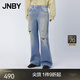 JNBY/江南布衣春秋牛仔褲女破洞廢土風(fēng)棉質(zhì)喇叭牛仔長(cháng)褲5O8E1040K 995/牛仔洗蘭 XS