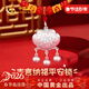 中國黃金吉言百福足銀項鏈寶寶銀鎖長(cháng)命鎖嬰兒滿(mǎn)月周歲禮物送新生兒見(jiàn)面禮 吉言平安鎖項鏈寶寶款-京速達