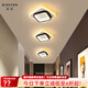 清瑤led簡(jiǎn)約現代過(guò)道走廊吸頂燈北歐ins風(fēng)個(gè)性衣帽間玄關(guān)陽(yáng)臺燈具極簡(jiǎn) B款黑+白方形【21CM】三色