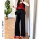 優(yōu)美珍（YOUMEIZHEN）孕婦褲春秋外穿2026新款休閑百搭彎刀褲顯瘦懷孕期直筒闊腿長(cháng)褲 黑色 XL