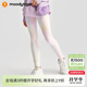 moodytiger女童緊身褲秋冬款兒童長(cháng)褲一體織提花透氣可外穿瑜伽褲戶(hù)外運動(dòng)褲