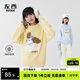 左西童裝女童毛衣秋冬2025新款毛絨內搭萌寵兒童針織衫潮 淺黃色 170