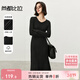 尚都比拉冬季保暖針織連衣裙簡(jiǎn)約休閑款氣質(zhì)長(cháng)裙