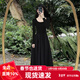 GARNUO赫本風(fēng)黑色長(cháng)袖連衣裙子女春秋2026新款法式茶歇高級感小黑裙長(cháng)裙 黑色【長(cháng)袖版】 L【116-130斤】